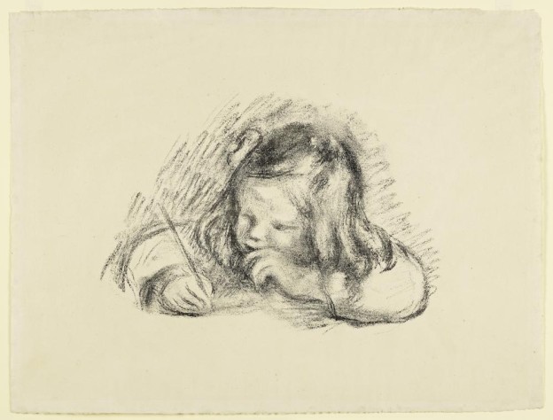 Pierre-Auguste Renoir - LE PETIT GARÇON AU PORTE-PLUME