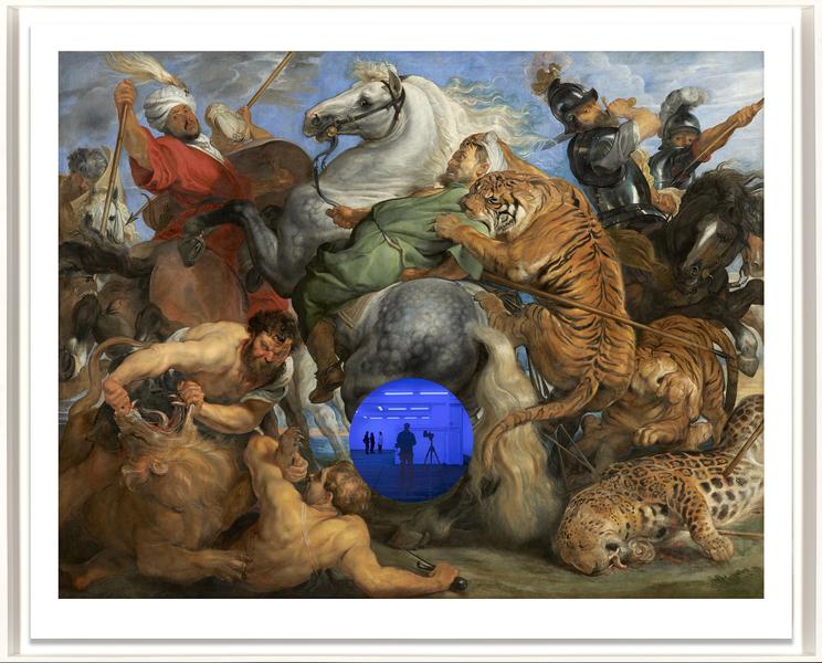 Gazing Ball (Rubens Tiger Hunt), 2018
