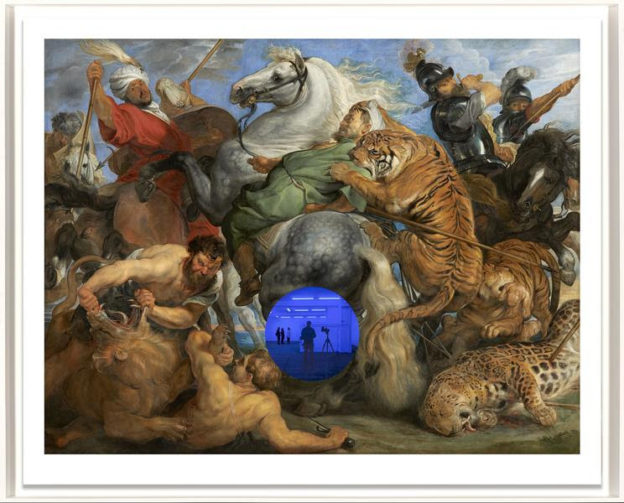 Gazing Ball (Rubens Tiger Hunt), 2018 by Jeff Koons