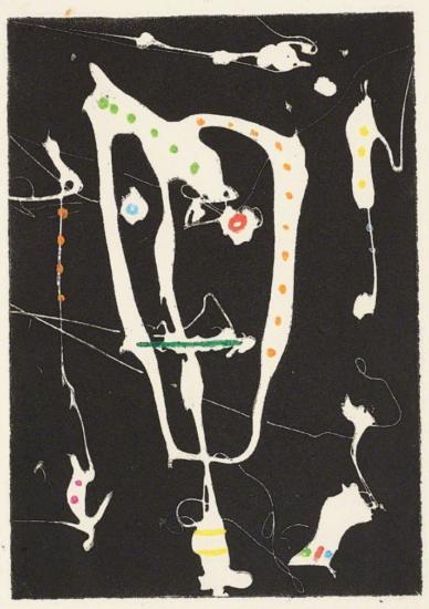 1951 MAGAZINE ART PRINT : JOAN MIRO