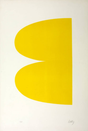 Ellsworth Kelly, Yellow, 1964-65 Lithograph printed in colors 35 1/8 x 24 1/4 inches