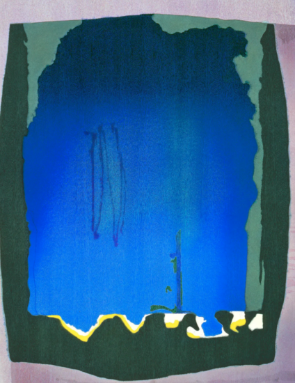 Helen Frankenthaler (American, 1928-2011) Freefall, 1993 Woodcut 78 1/2 x 60 1/2 in.