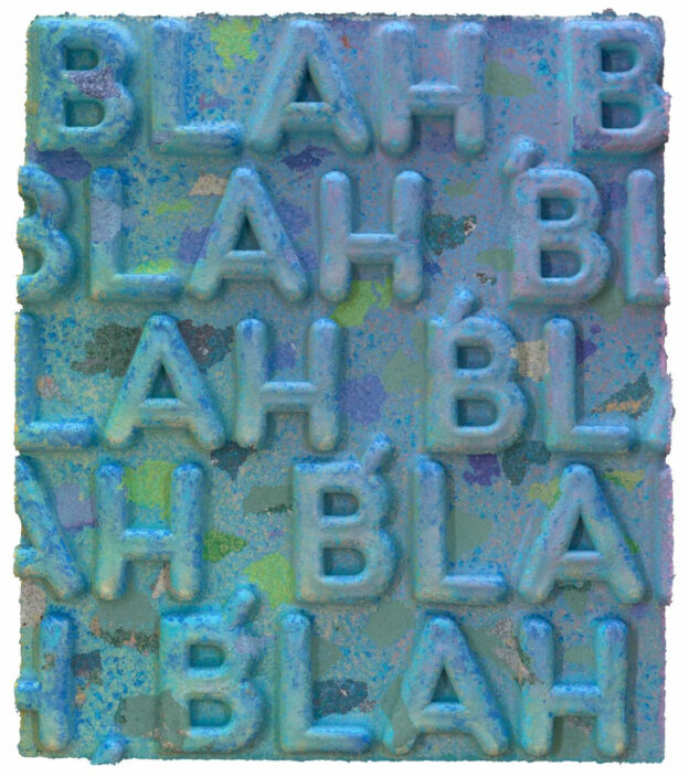 blah blah blah by Mel Bochner