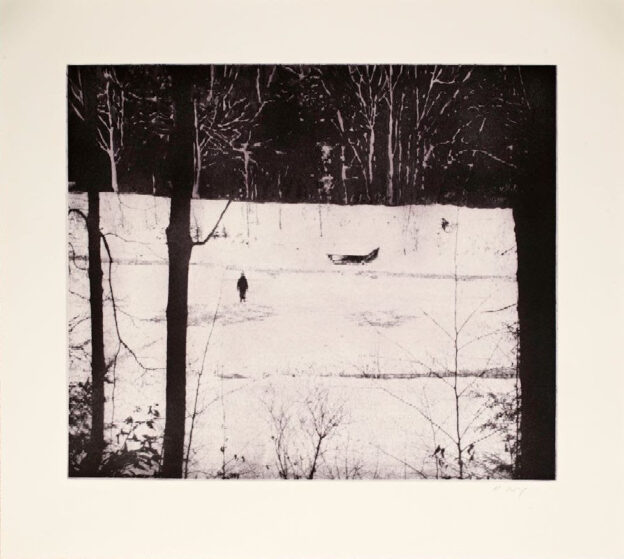 Peter Doig painting. Almost Grown, 2001